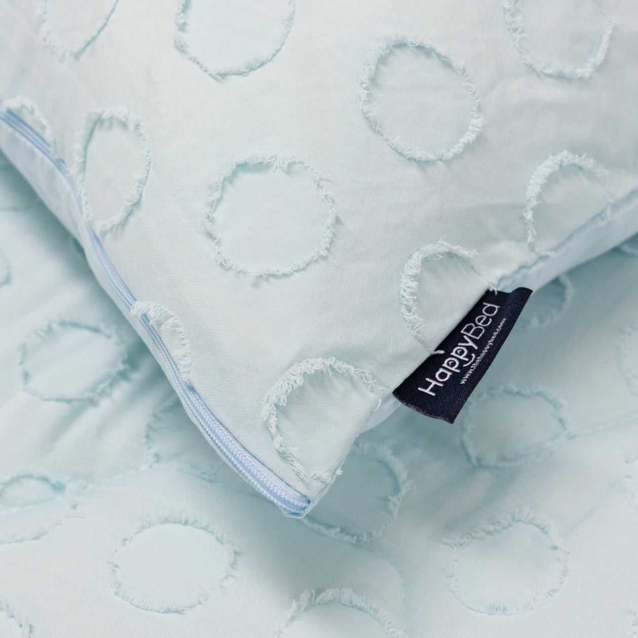 HappyBed Kussensloop | Tufted Ice Blue | Set van 2