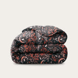 HappyBed Twilight Ruby dekbed met nachtblauwe en rode accenten, geschikt voor het hele jaar