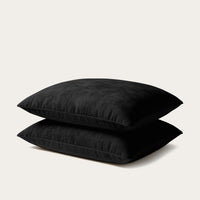 HappyBed Pillowcase | Teddy Velvet Black | Set of 2