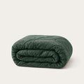 HappyBed Duvet | Velvet Dark Green | For Year-Round Use