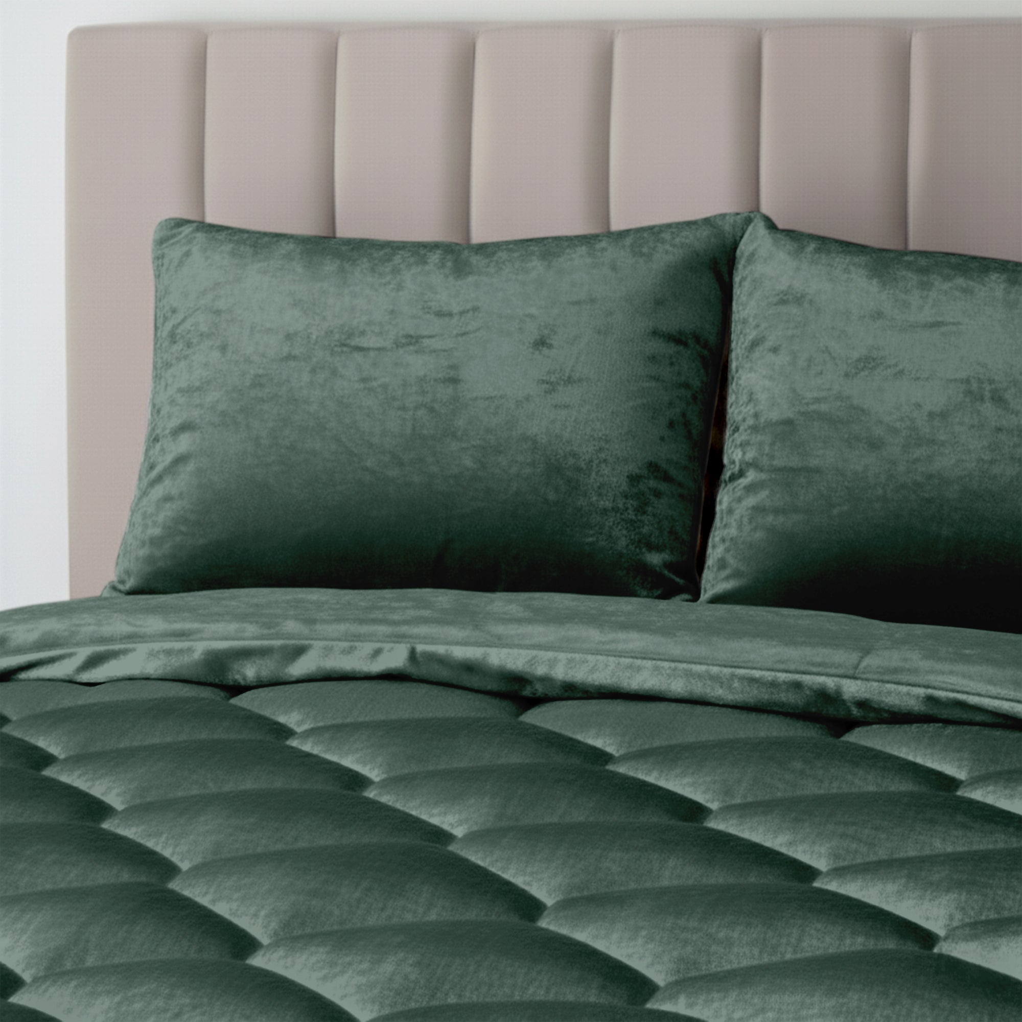HappyBed Velvet Dark Green - Duvet for all seasons (Pre-order shipping on 6 November)