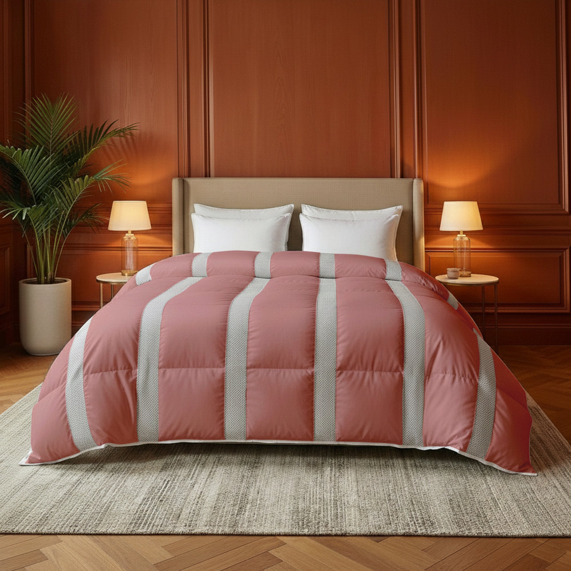 Couette d’été lavable HappyBed | Ventilation | Vieux rose