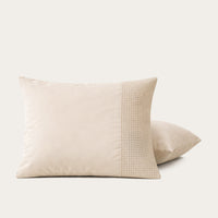 HappyBed Pillowcases | Waffle Sand | Set of 2