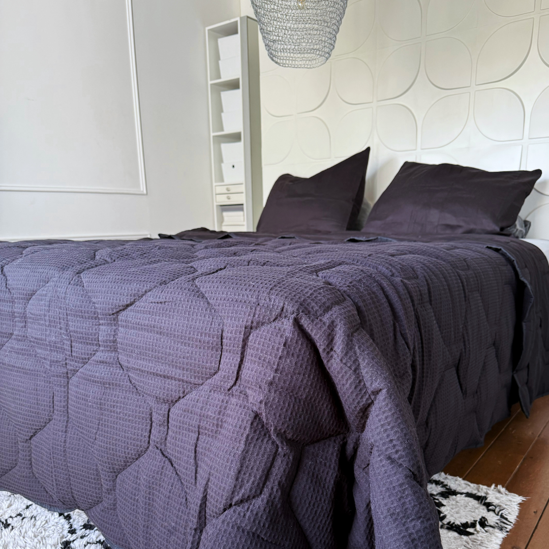 HappyBed Waffle Black - Duvet for the whole year