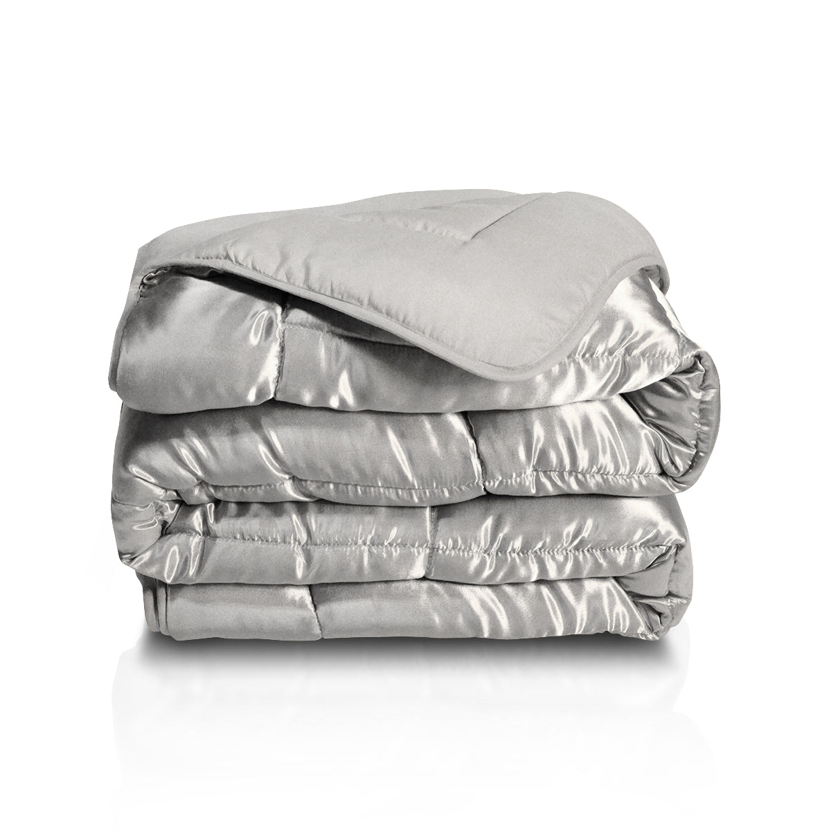 HappyBed Satijn - Silvergrå (Förhandsbeställning leverans från 16 oktober)