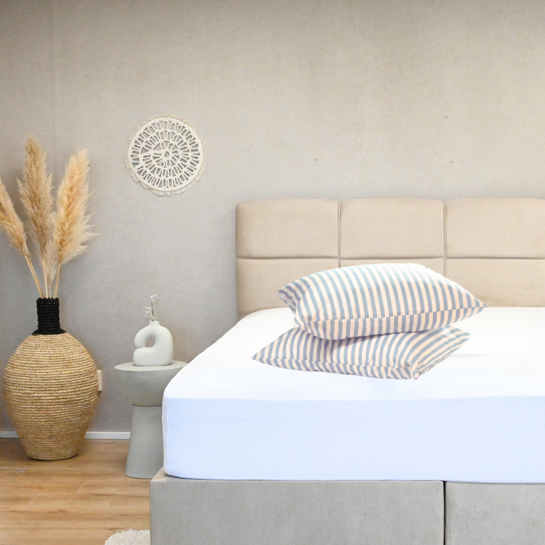 HappyBed Kussensloop | Coastal Breeze | Set van 2 | 100% Katoen