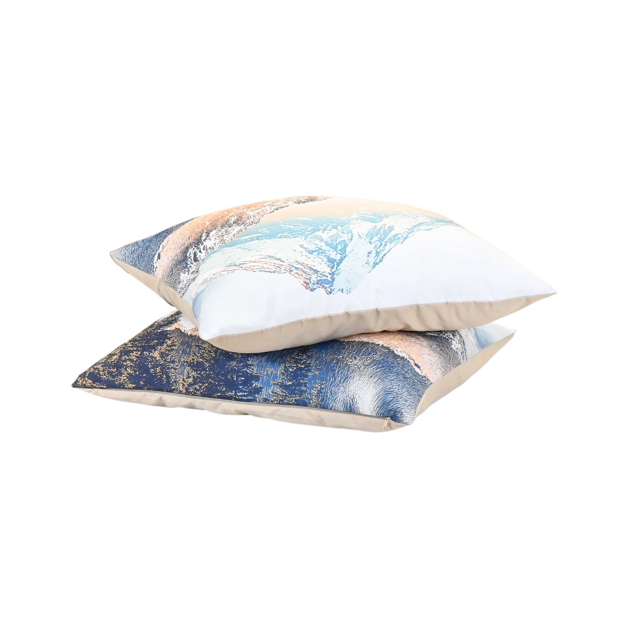 HappyBed Double Exposure pillowcase set, 60x70cm, luxurious microfiber, zip closure.