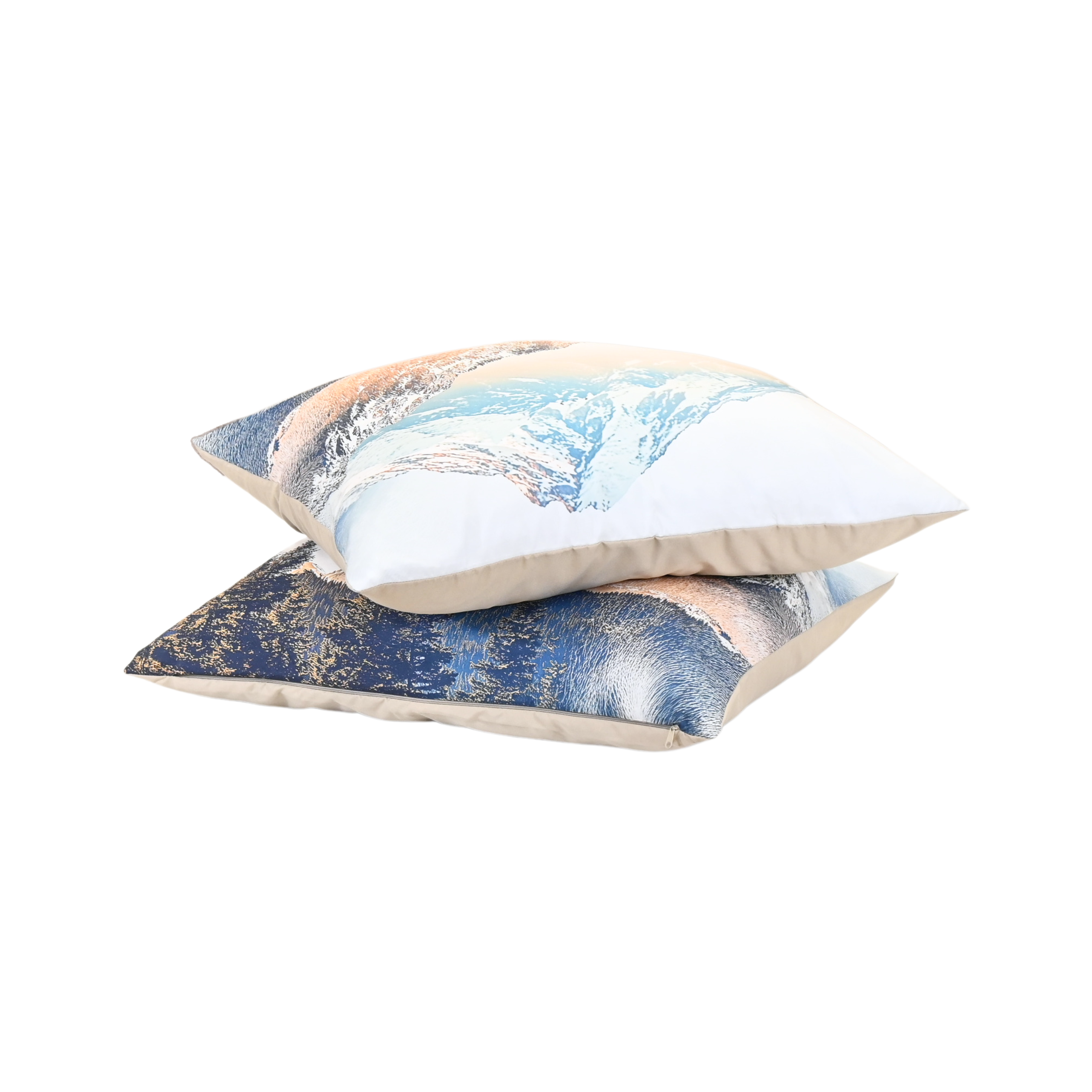HappyBed Double Exposure pillowcase set, 60x70cm, luxurious microfiber, zip closure.