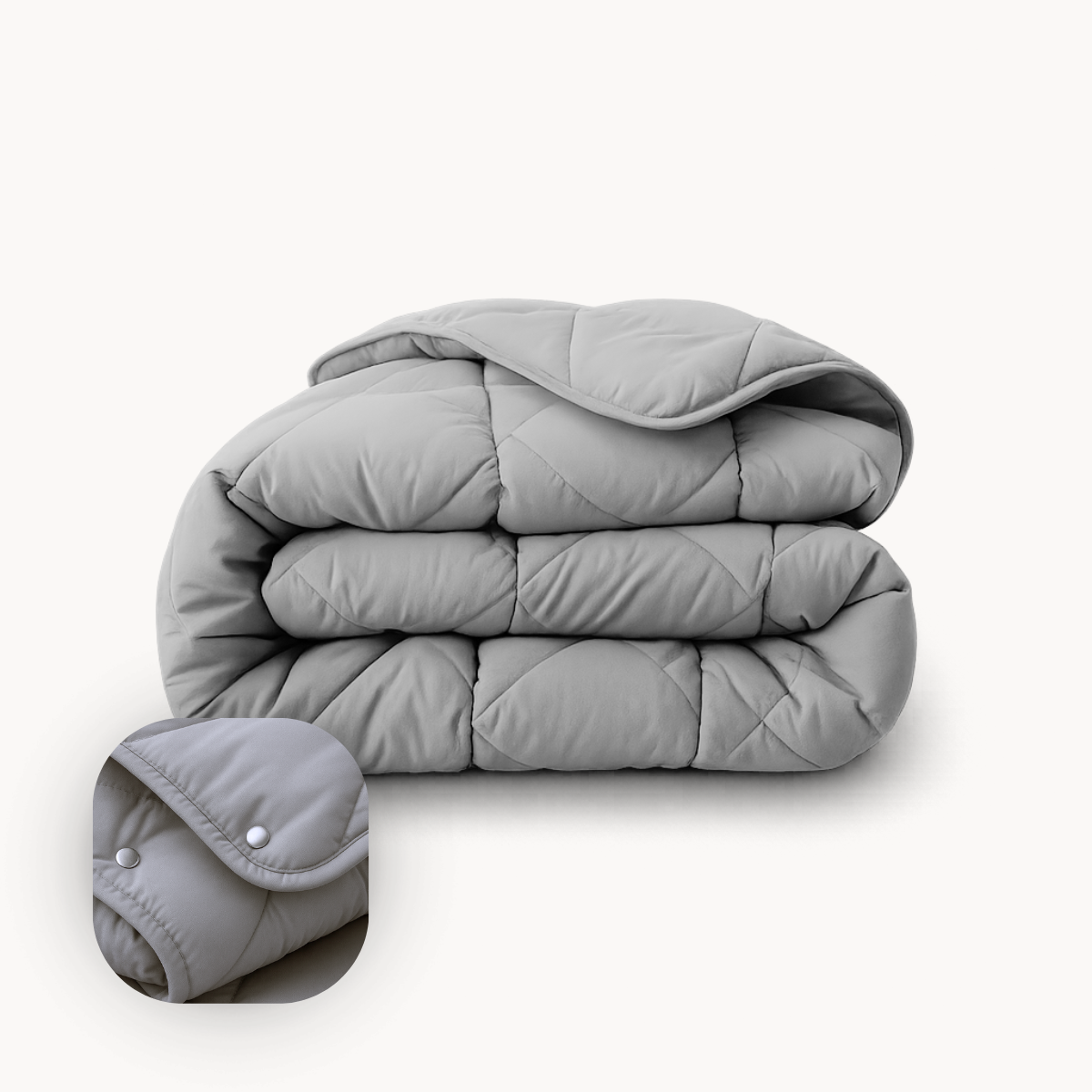 HappyBed Grey - Adjustable duvet for every season - SKU: 8721001720613