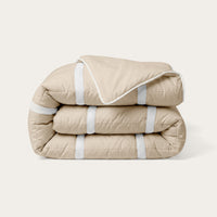 HappyBed waschbare Sommerdecke | Belüftung | Taupe