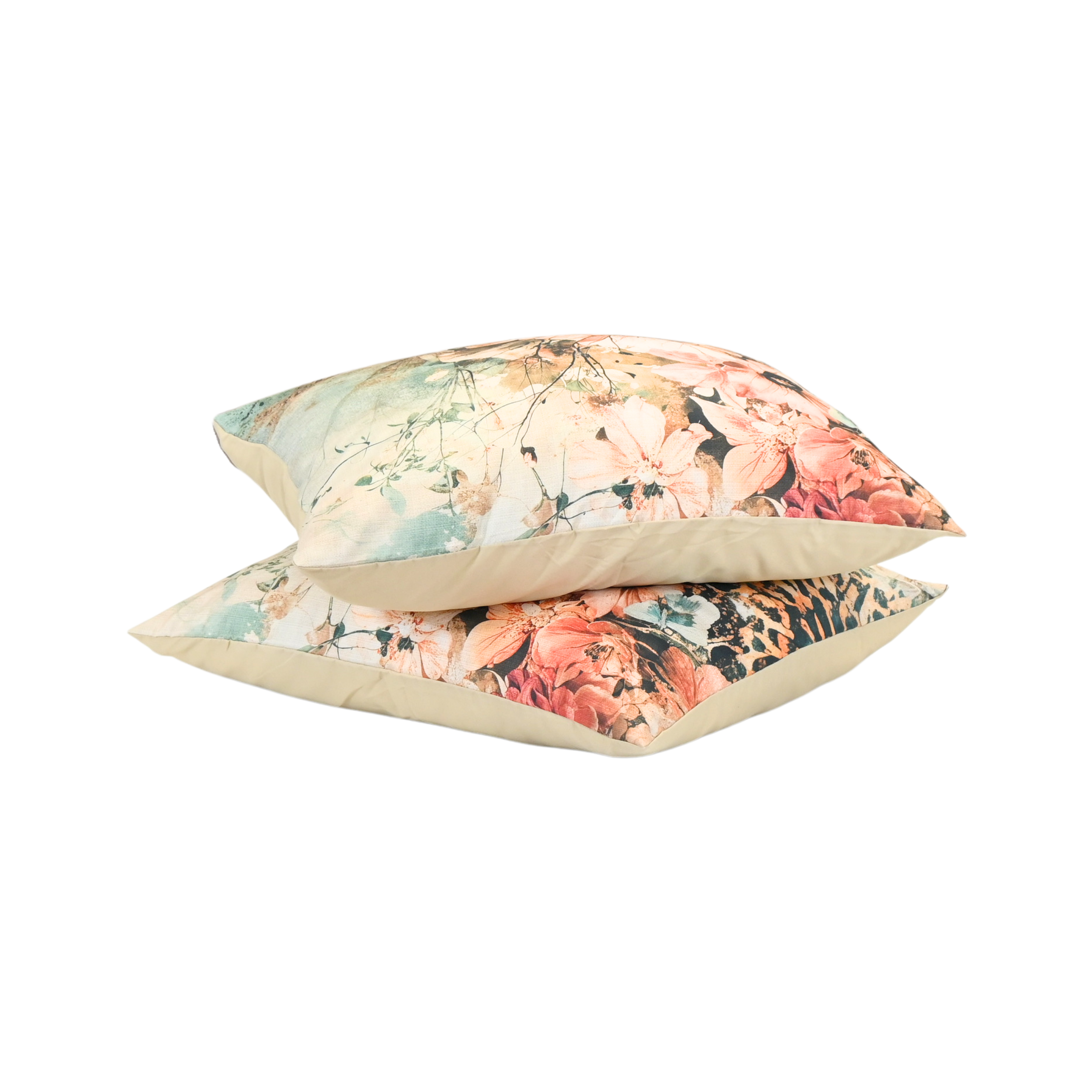 HappyBed Wildflower King pillowcase set, 60x70cm, floral design, microfibre, luxury comfort.