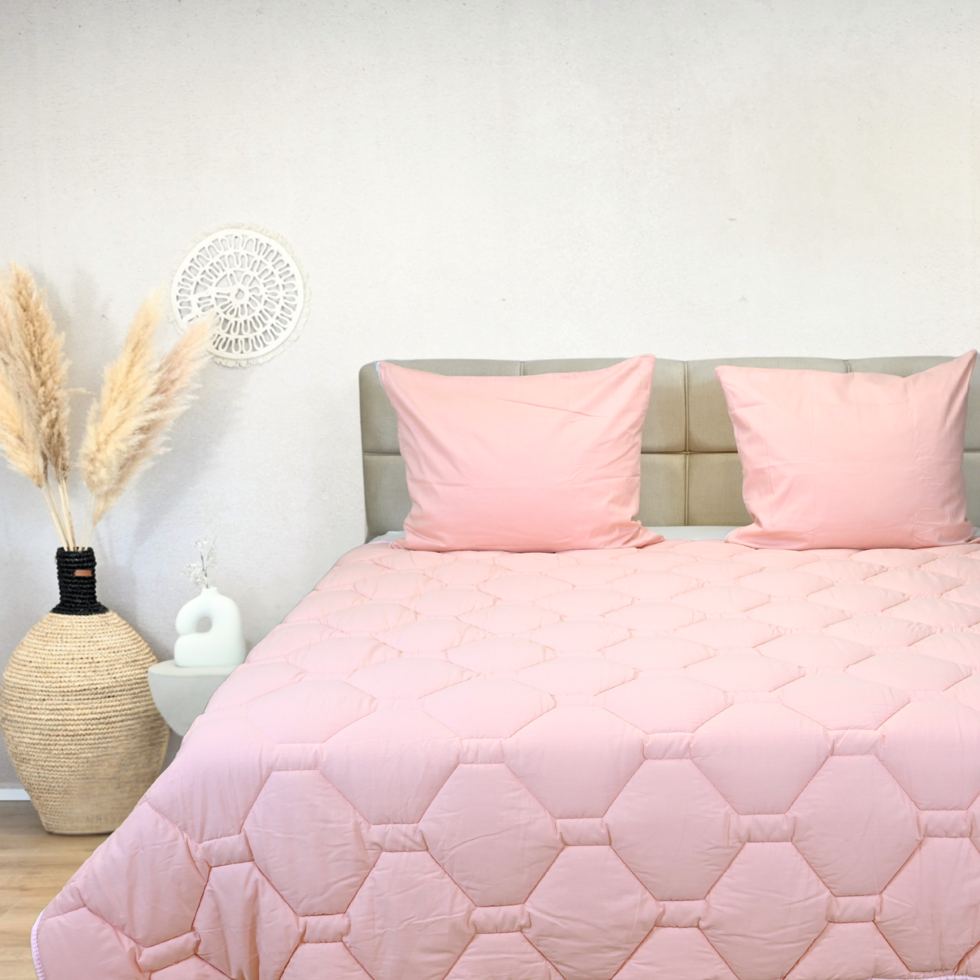 HappyBed Wafel Pink - Year-round duvet - 100% cotton