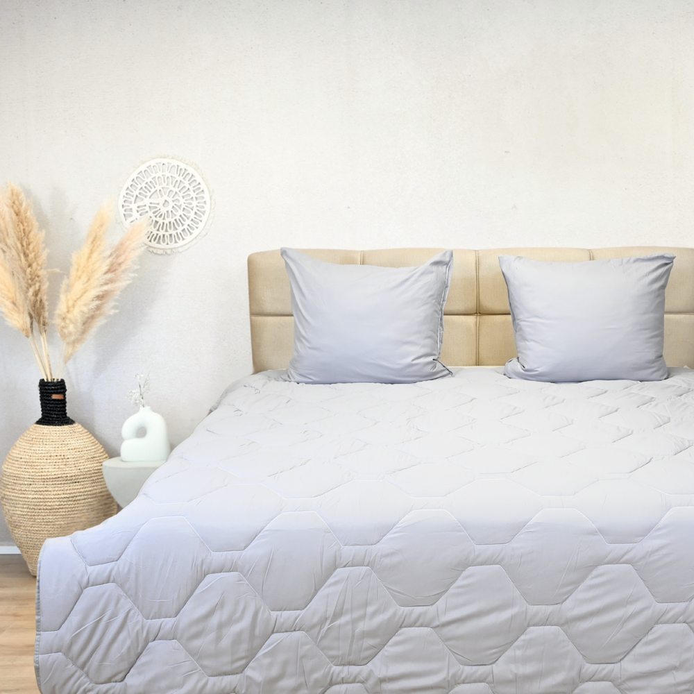 HappyBed | 160x220 cm - Één dekbed voor het hele jaar - Green leaves HappyBed | 160x220 cm - Één dekbed voor het hele jaar - Green leaves