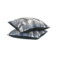 HappyBed Savanna Stripes microvezel kussensloopset met rits, luxe design in 60x70cm.